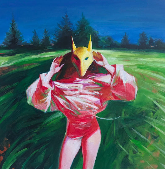 GIRL WITH A FOX MASK