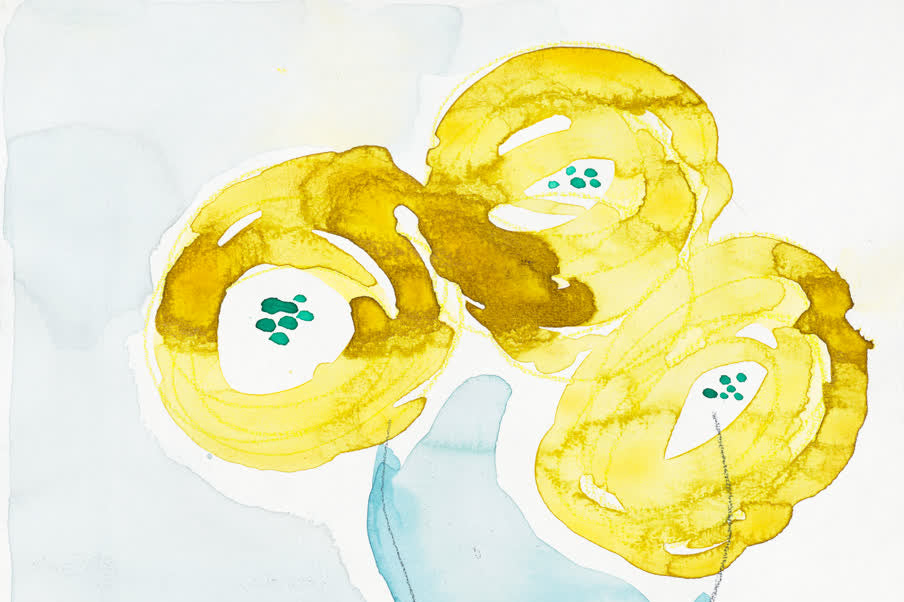 Three Flowers in a Vase