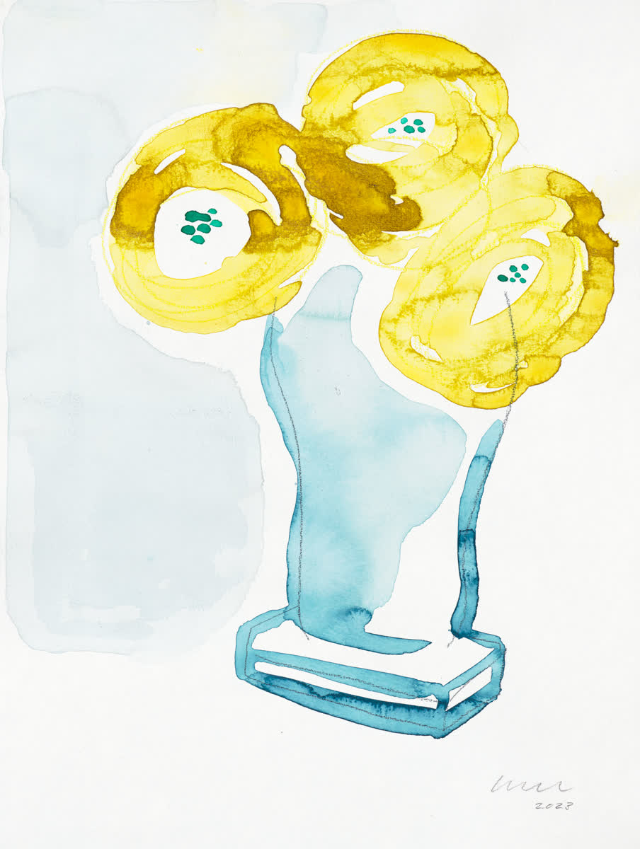 Three Flowers in a Vase