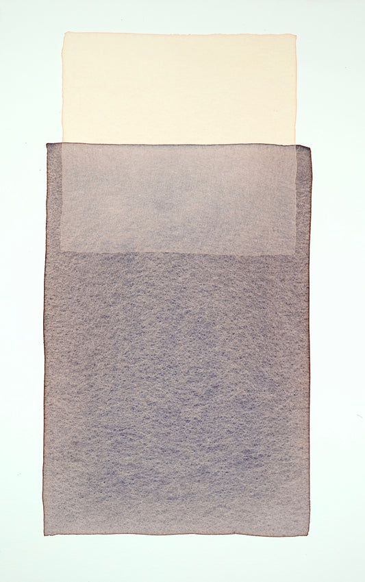 White-orange over violet-brown